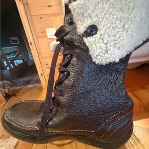 Leather boots made in Italy